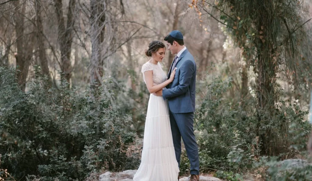 Stylish hippie wedding